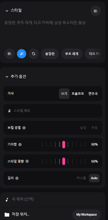 추가 옵션